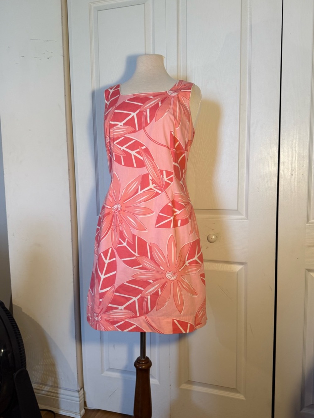 Lilly Pulitzer Coral Pink Floral Shift Mini Dress